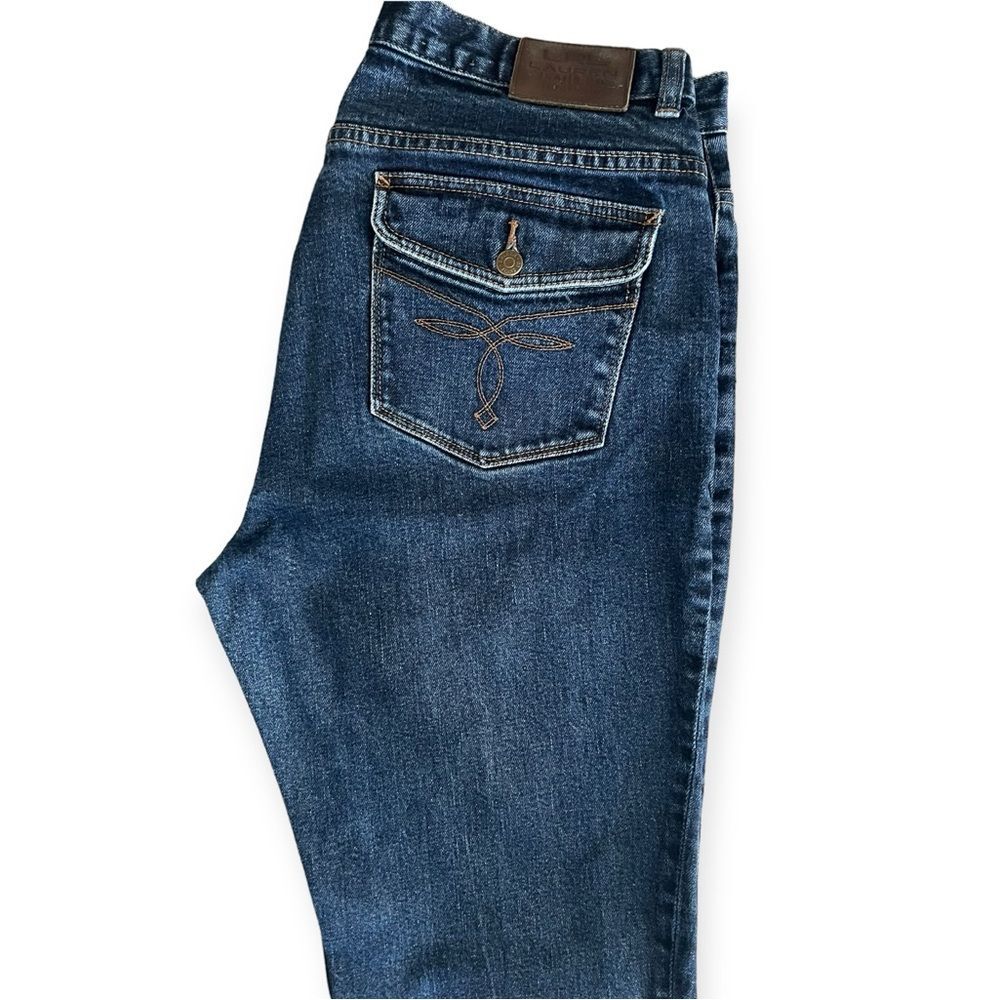 Lauren Ralph Lauren Straight Leg Jeans, Blue Denim Size 12 - Picture 3 of 8